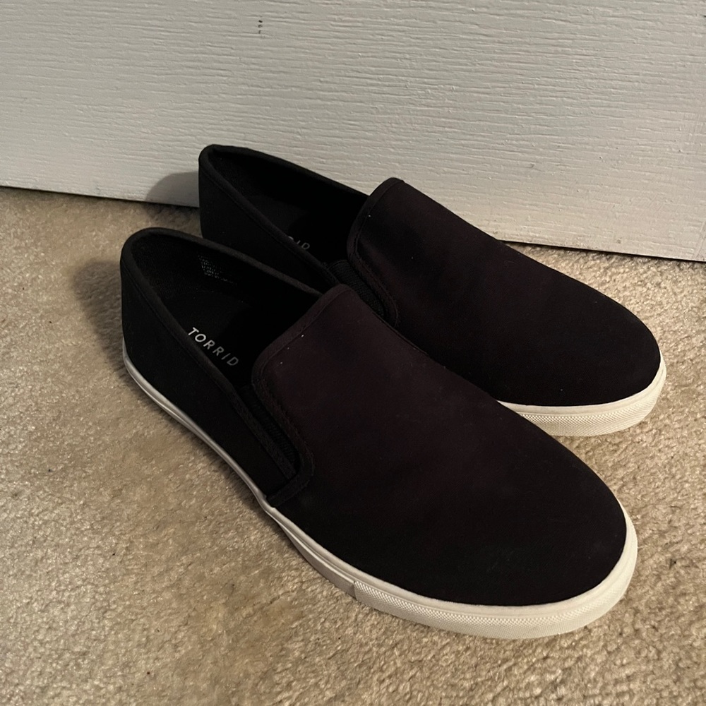 Torrid black slip on sneaker 12W